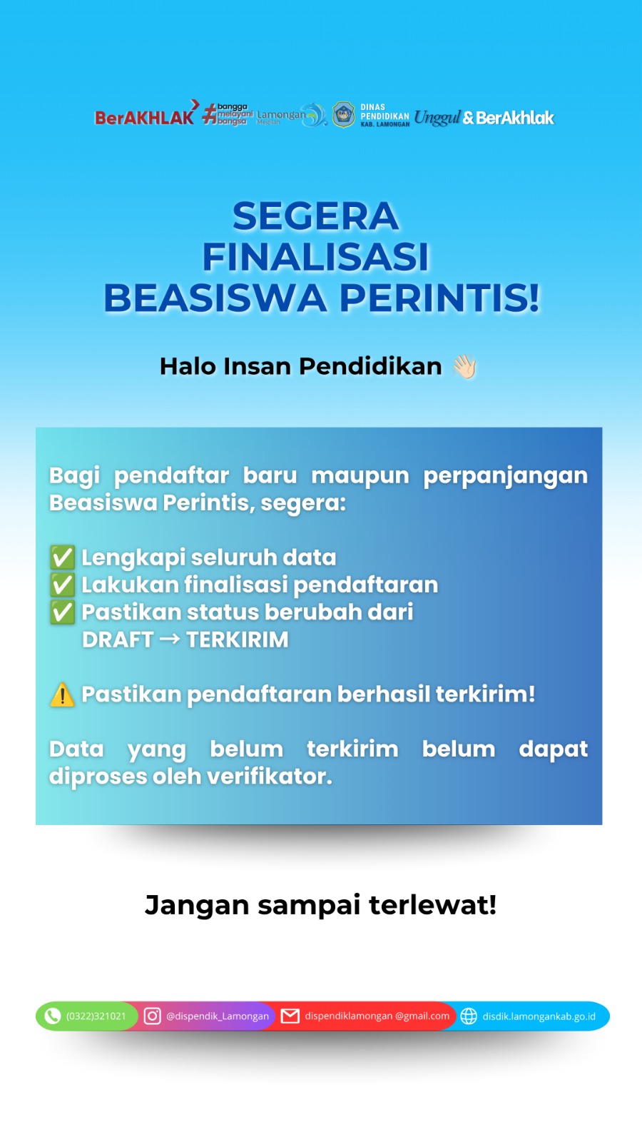 INFORMASI FINALISASI